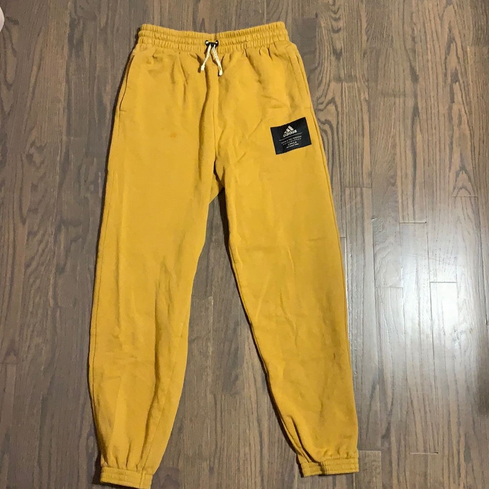 Adidas Mustard Baggy Sweatpants
